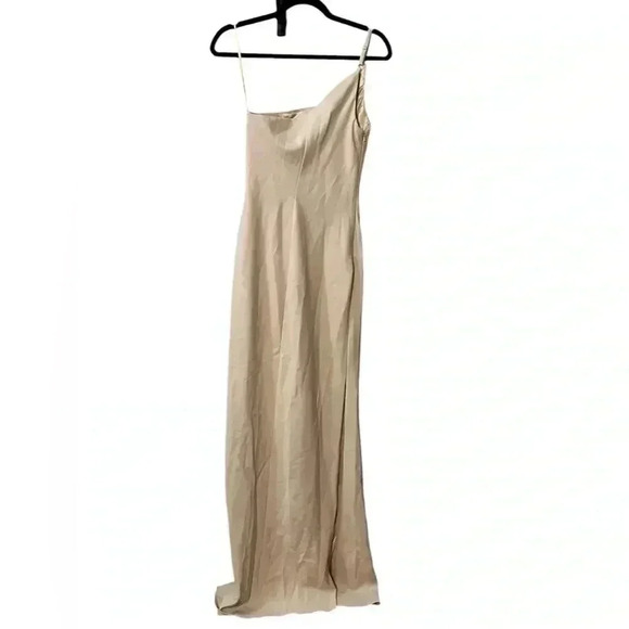 Revelry One Shoulder Dress in Cream - Picture 6 of 9